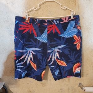 Tommy Hilfiger Navy Blue Shorts with A Floral Print